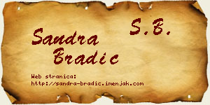 Sandra Bradić vizit kartica